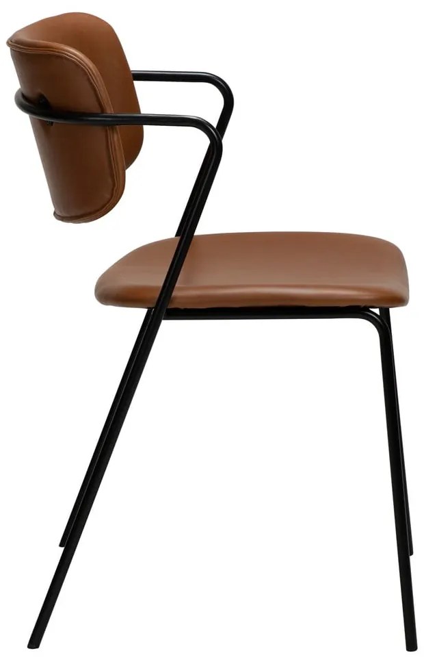 Sedia in similpelle marrone Zed - DAN-FORM Denmark