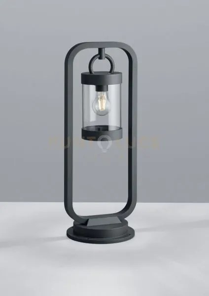 Sambesi palo led da esterno lanterna con sensore crepuscolare metal...