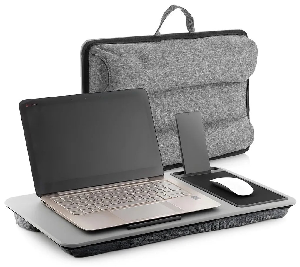 Vassoio da Letto XL Scrivania Portatile per Notebook con Tappetino e Mouse