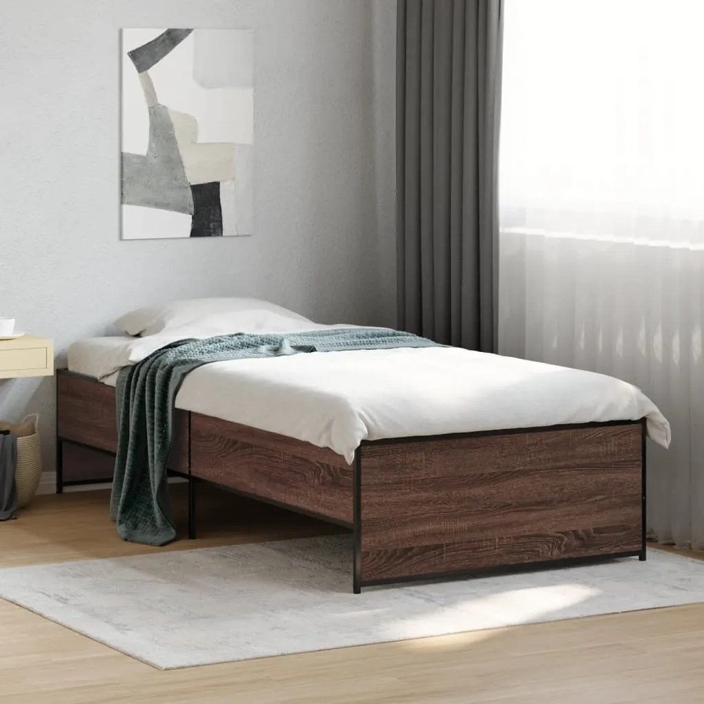 Giroletto Rovere Marrone 100x200 Cm Legno Multistrato E Metallo /