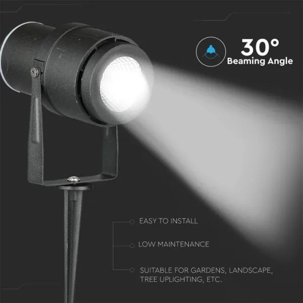 Lampada LED da esterno LED/12W/100-240V IP65 nero - vetro verde