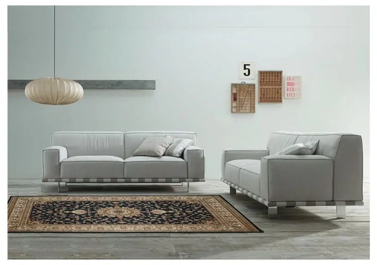Tappeto Bechir 611616 orientale blu, L 190 x L 133 cm