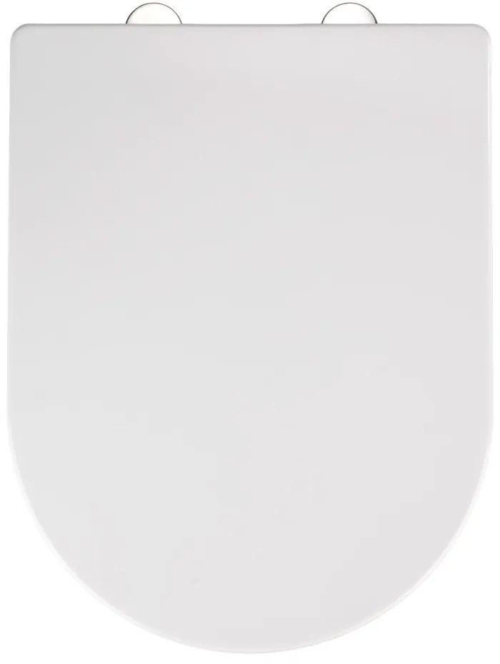 Sedile per wc bianco con chiusura facilitata , 47 x 35,5 cm Calla - Wenko