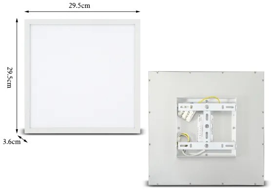 Brilagi - Luce LED dimmerabile SLIMFRAME LED/25W/230V 30x30 cm bianco + +TC