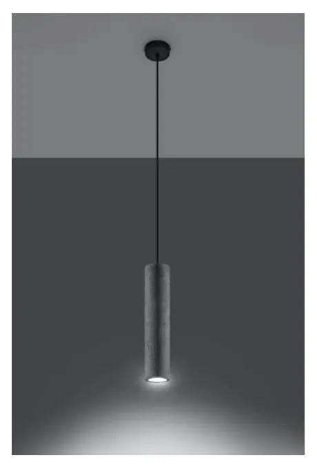 Lampadario a Sospensione in Cemento Leggero LUVO 1 GU10 da interno Colore del corpo Cemento
