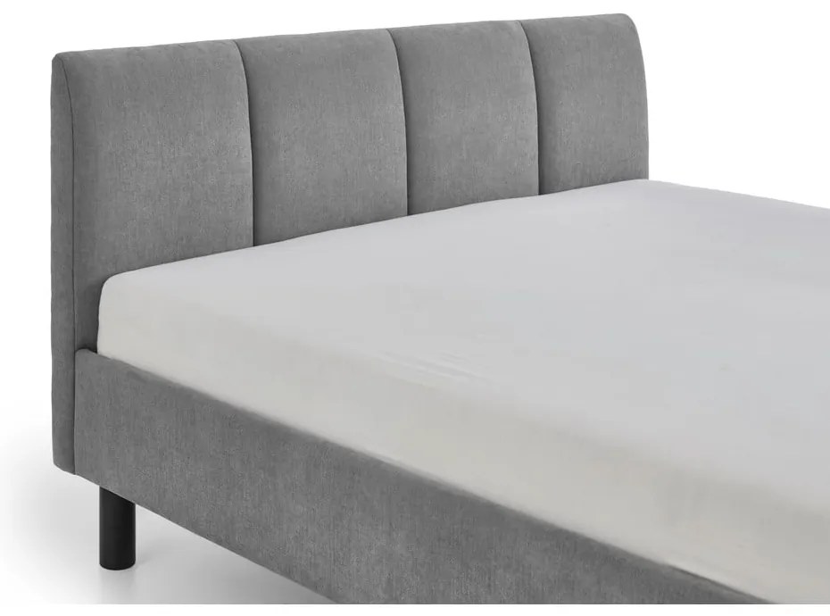 Letto matrimoniale imbottito grigio rete non inclusa 140x200 cm Joker – Meise Möbel