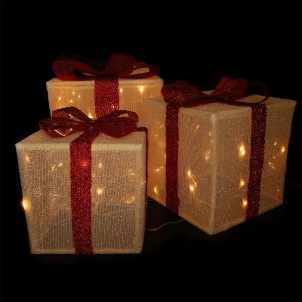 Brilagi - Set da 3 decorazioni natalizie LED per esterni LED/2,6W/3xAA IP44 idee regalo