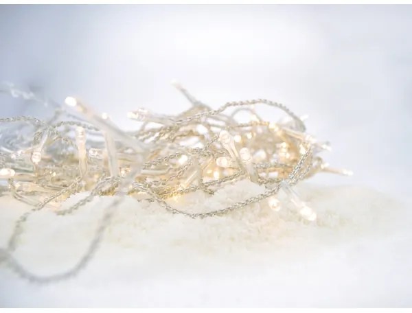 Solight 1V40-WW-1-LED Tenda natalizia da esterno 120xLED/8 funzioni 9m IP44 bianco caldo