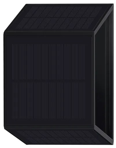 Applique a LED solare WINGS LED/2W/1200 mAh 3,7V 3000K IP54 nero