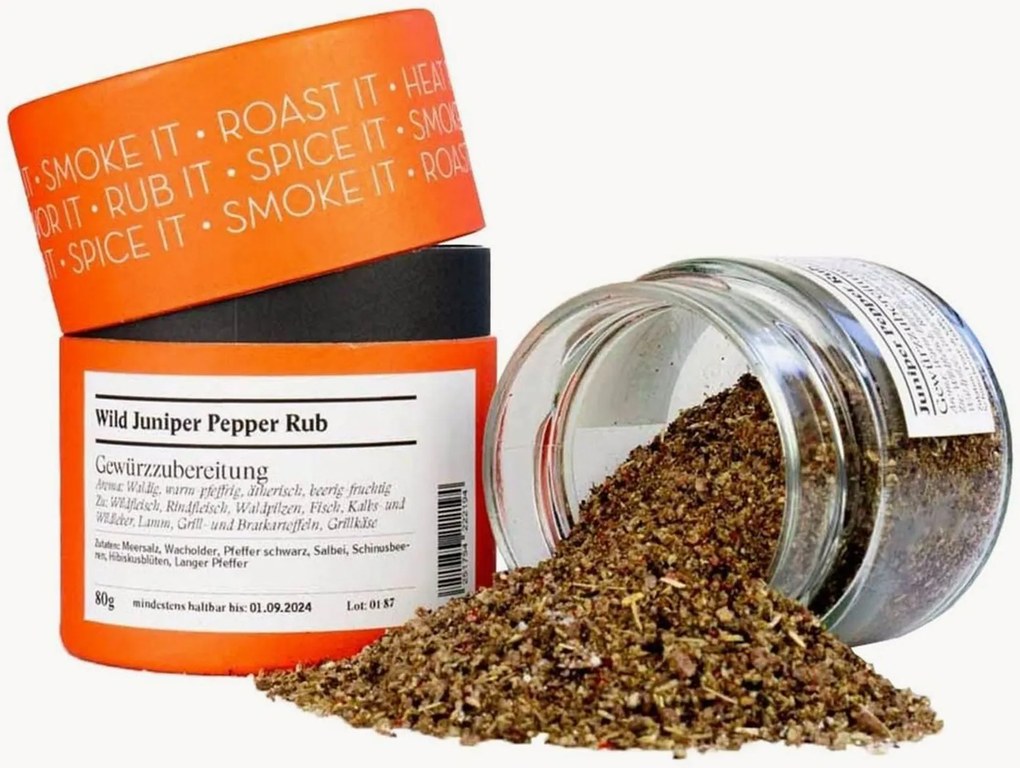Spezie per barbecue Wild Juniper Pepper Rub