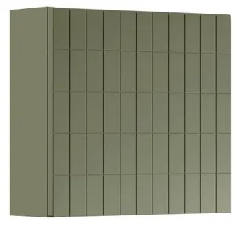 Pensile bagno Pixel laccato opaco verde salvia, 1 anta apertura da sinistra P 17 x L 40 x H 40 cm