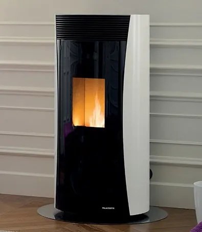 Stufa ermetica a pellet in acciaio bianco Palazzetti Vivienne 13 Pro 3