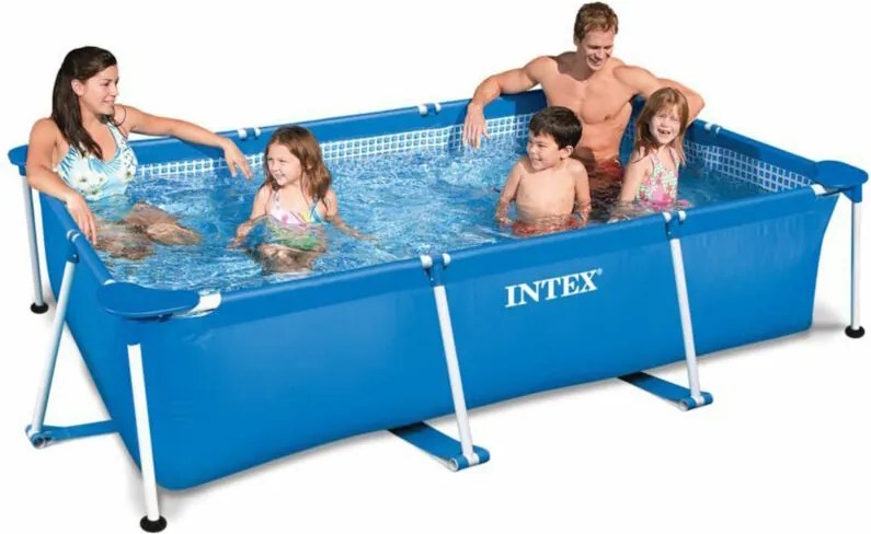 Piscina rettangolare fuori terra INTEX 28272 Frame 300 x 200 H 75 cm con POMPA FILTRO 1250 lt/h