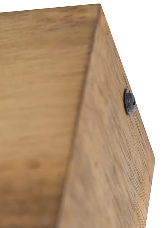 Faretto da soffitto rustico in legno vintage a 2 luci - Bloc