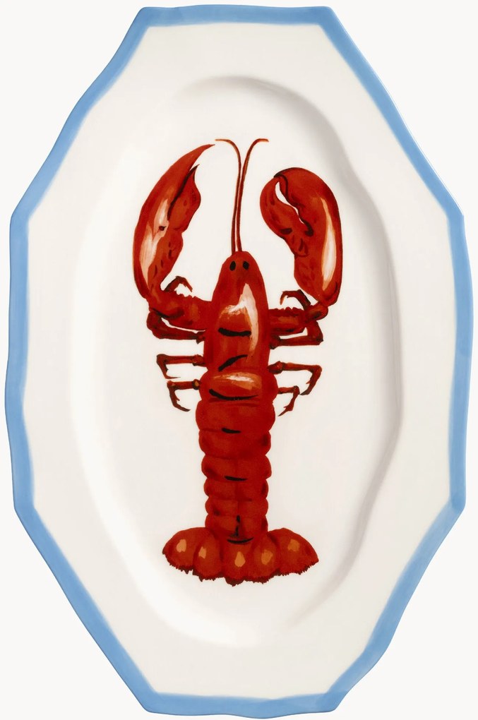 Vassoio da portata dipinto a mano Sirène