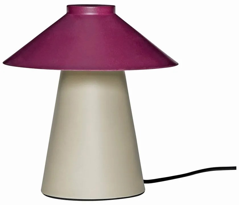 Lampada da tavolo in metallo viola e beige Chipper - Hübsch