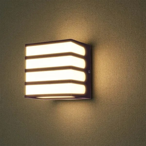 Applique a LED da esterno LED/8W/230V IP65 3000K marrone