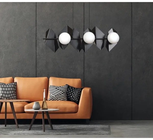 Lampadario a sospensione con filo DRIFTON 6xE14/10W/230V nero