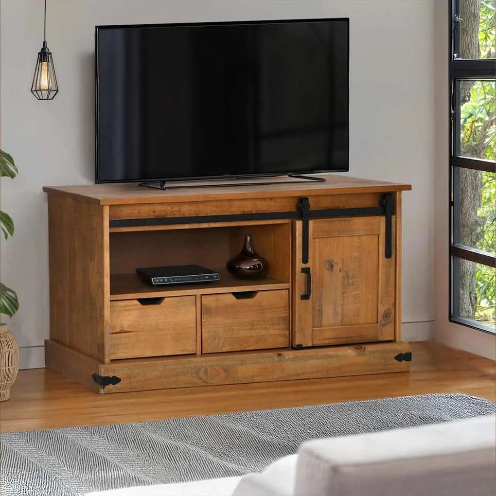 Mobile Porta Tv Halden Con Anta Scorrevole 110x40x60 Cm /