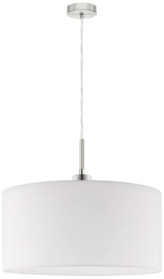 Eglo - Lampadario LED a sospensione con filo TUNJA 1xE27/60W/230V bianco