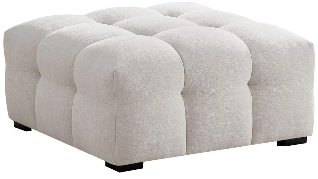 Pouf in Tessuto chiné Beige - DILOME di PASCAL MORABITO