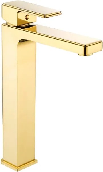 Mexen Cetus rubinetto lavabo alto, oro - 744310-50