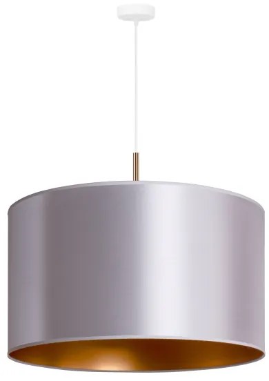 Duolla - Lampadario a sospensione con filo CANNES 1xE27/15W/230V diametro 50 cm argento/rame