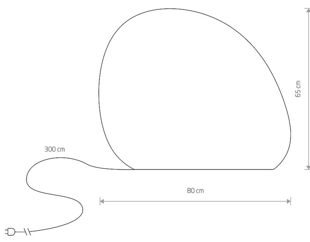 Nowodvorski Lighting Lampada da esterno Stone L, 80 x 65 cm, bianco, plastica, IP44