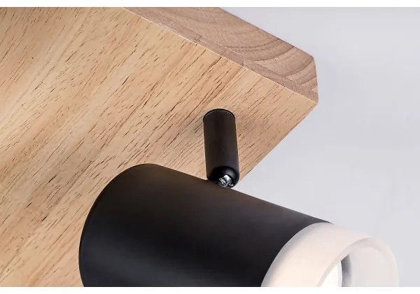 Rabalux 73124 - Plafoniera TORAS 4xGU10/5W/230V rovere