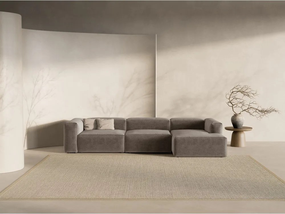 Divano angolare marrone (con penisola a destra/con chaise lounge) Bergamo – Cosmopolitan Design