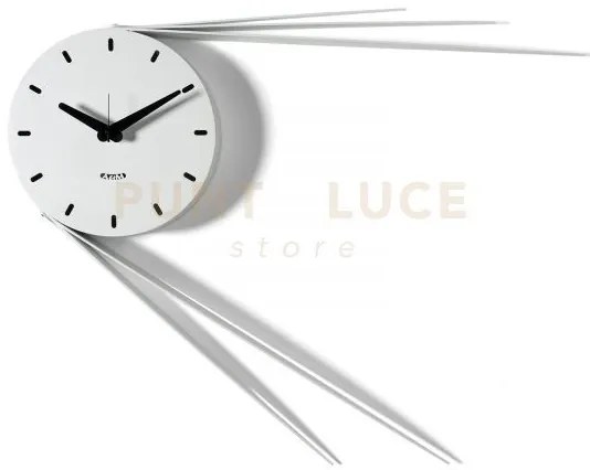 Orologio da parete di design traslo bianco marmo