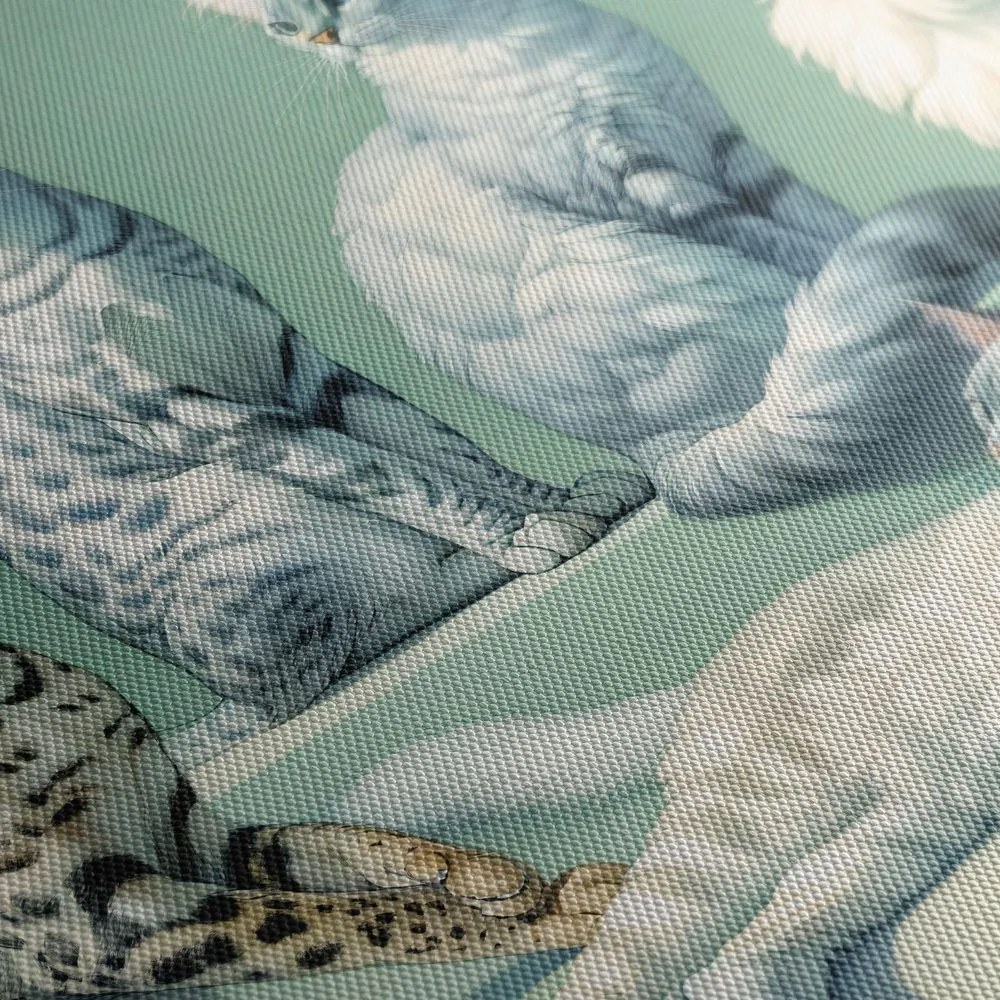 Quadro su tela – Gatti eleganti