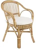 Poltrona da Giardino 57x61x80 cm in Rattan con Cuscino Barina