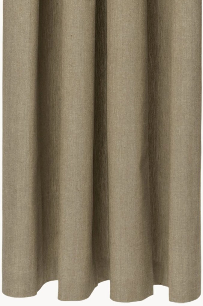 Tenda doccia in cotone biologico Chambray, idrorepellente