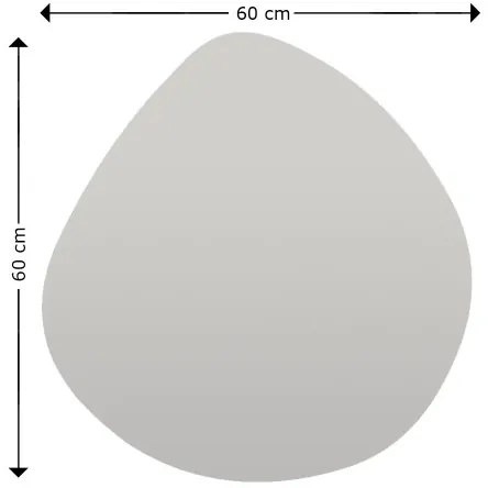 Specchio da parete BESSO 60x60 cm nero