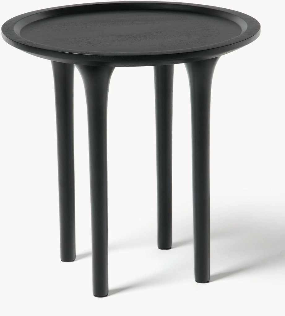 Tavolino rotondo in legno di mango Jeani