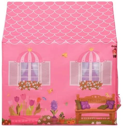 Tenda da Gioco per Bambini Rosa con 250 Palline 69x94x104 cm