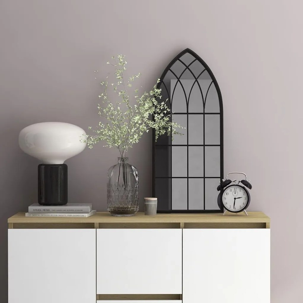 Specchio Nero 70x30 Cm Ferro Per Uso Interno /
