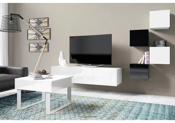 Armadio a muro PAVO 34x34 cm bianco lucido