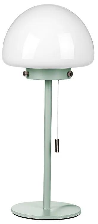 Lampada da tavolo verde e bianco 39 cm MORUGA Beliani