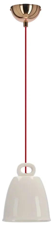 Lampadario bianco con paralume in ceramica Sewilla – Candellux Lighting