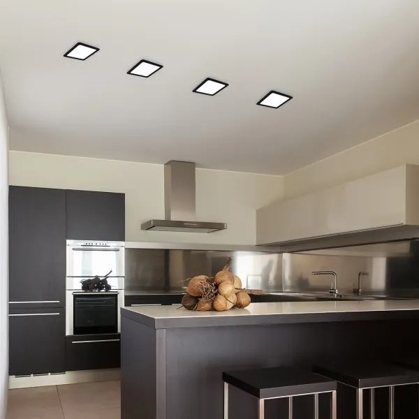 Rabalux 71229 - Lampada LED da incasso SHAUN LED/6W/230V 12x12 cm nero