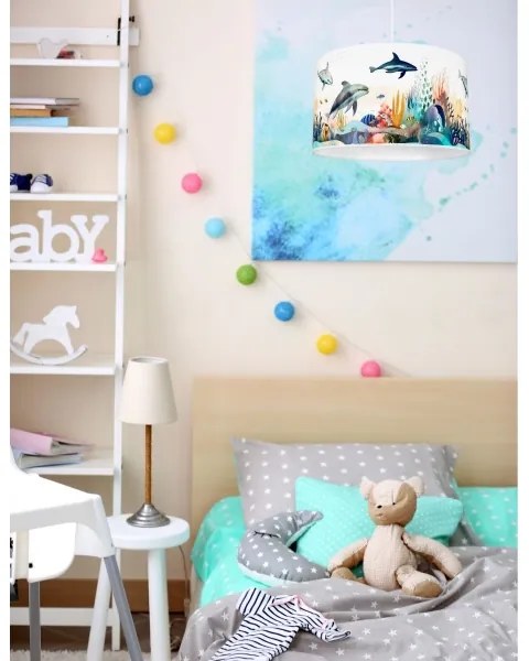 Lampadario per bambini OCEAN 1xE27/60W/230V