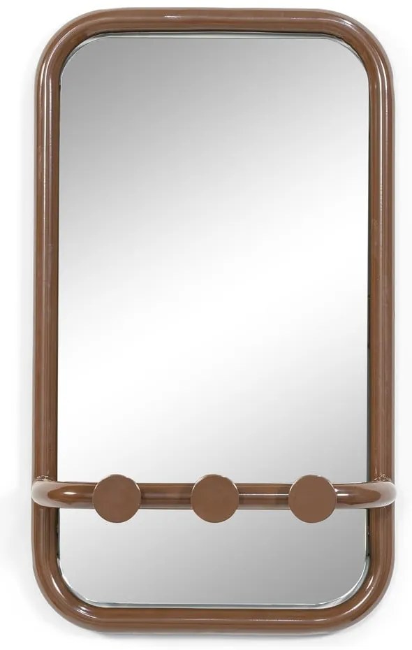 Pannello appendiabiti marrone scuro in metallo 35x60x11 cm Retro – Spinder Design