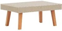 Tavolino da Giardino in Polyrattan Beige 310221