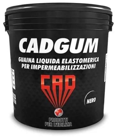Cad Gum 20 kg Guaina liquida nera impermeabilizzante pronto uso