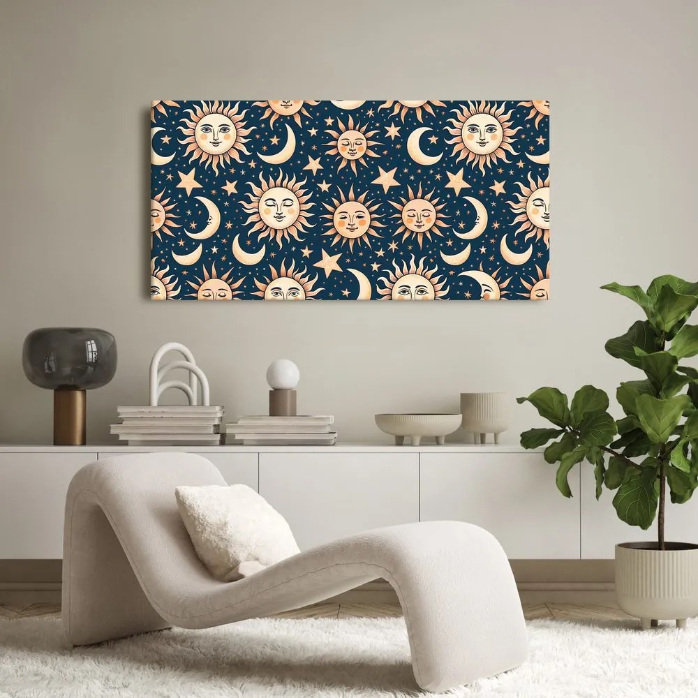 Quadro su tela – Sole e luna