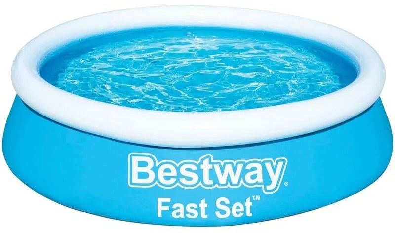 Bestway - Piscina tonda autoportante con anello fast set 57392