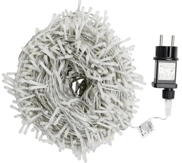 Aigostar - Catena luminosa natalizia LED per esterni 1000 LED/8 funzioni 53 m IP44 multicolore