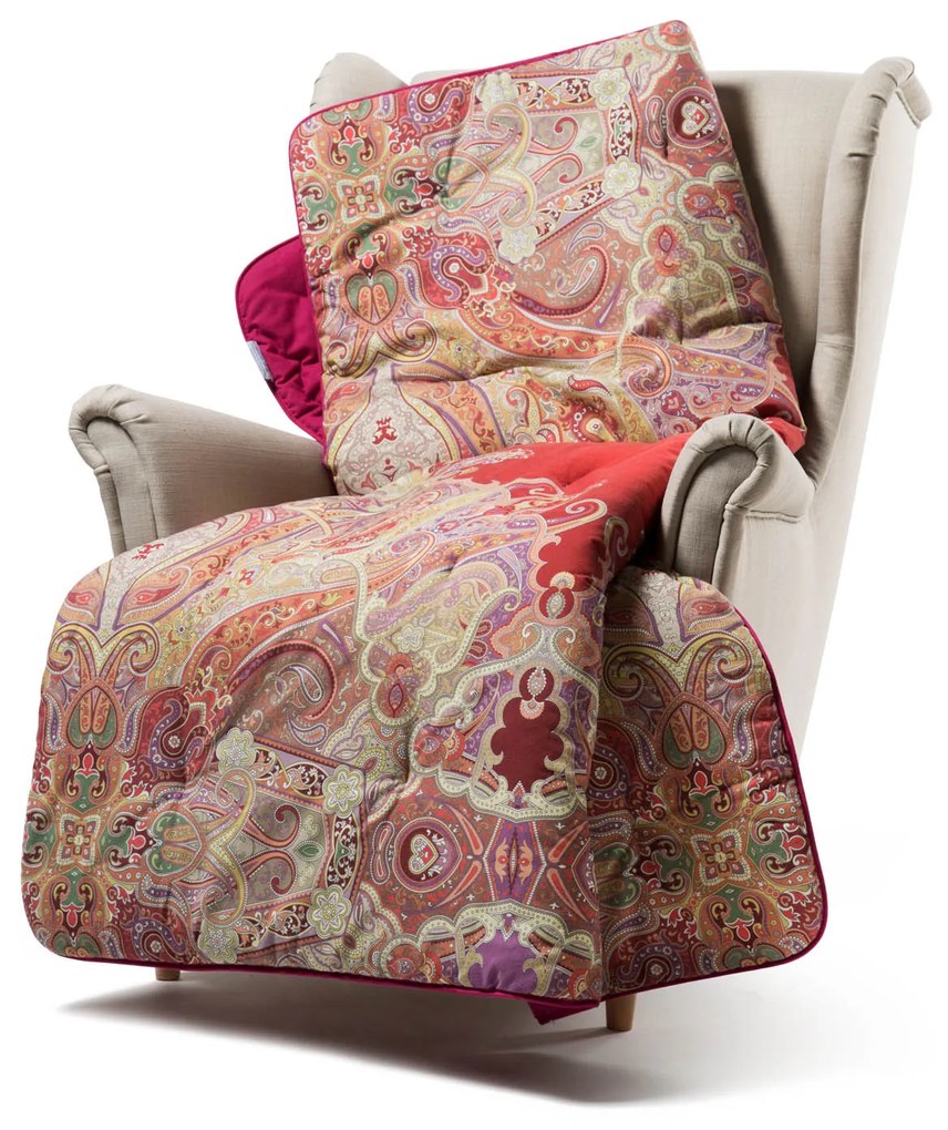 Plaid Scaldotto in Cotone Pettinato Kashmir CM. 130X170